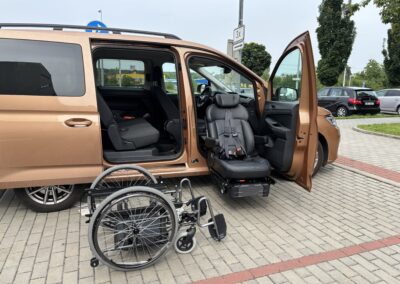 Sedadlo S-Tran a vozík G-Tran ve Volkswagenu Caddy